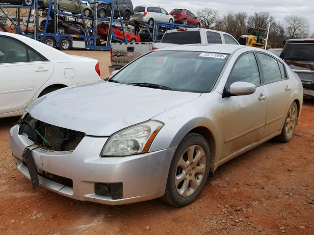 1N4BA41E08C837080 - 2008 NISSAN MAXIMA SE SILVER photo 2