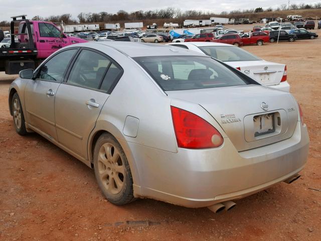 1N4BA41E08C837080 - 2008 NISSAN MAXIMA SE SILVER photo 3