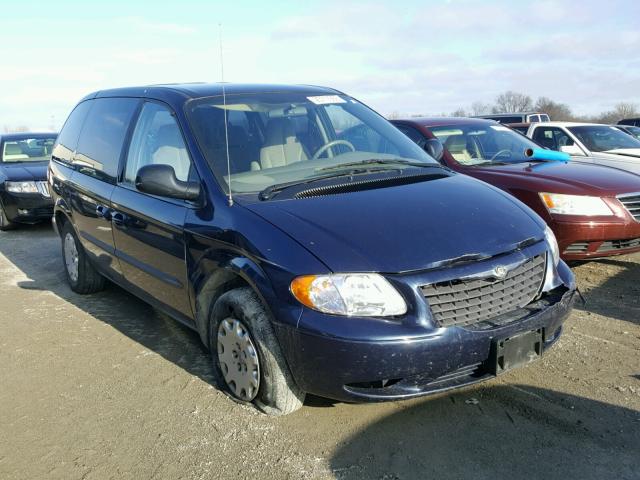 1C4GJ25B03B252129 - 2003 CHRYSLER VOYAGER BLUE photo 1