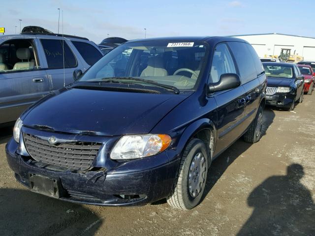 1C4GJ25B03B252129 - 2003 CHRYSLER VOYAGER BLUE photo 2