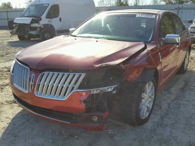 3LNDL2L36BR761947 - 2011 LINCOLN MKZ HYBRID RED photo 2