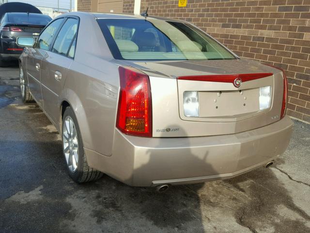 1G6DP577760136876 - 2006 CADILLAC CTS HI FEA GOLD photo 3