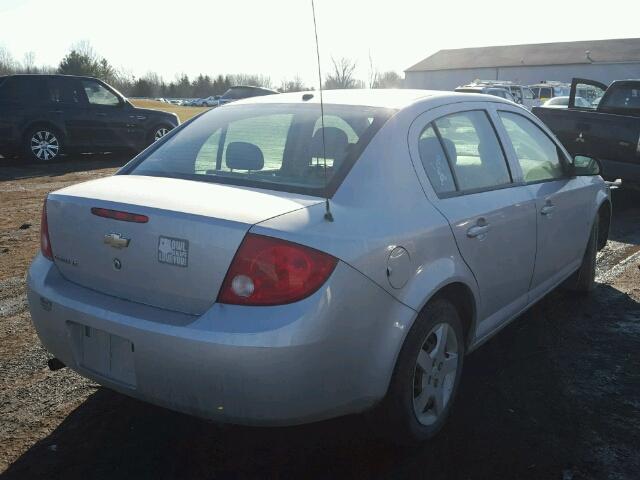 1G1AL58F687103601 - 2008 CHEVROLET COBALT LT SILVER photo 4