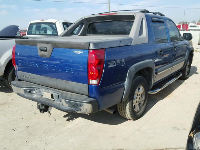 3GNEC13T53G318468 - 2003 CHEVROLET AVALANCHE BLUE photo 4