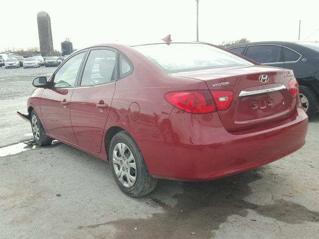 KMHDU4AD1AU884552 - 2010 HYUNDAI ELANTRA BL BURGUNDY photo 3