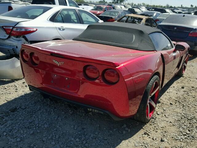 1G1YF3DW7A5101745 - 2010 CHEVROLET CORVETTE RED photo 4