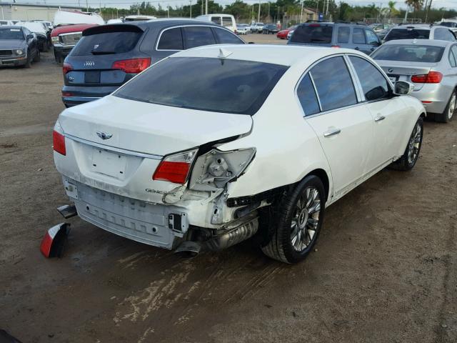 KMHGC46E29U042543 - 2009 HYUNDAI GENESIS 3. WHITE photo 4