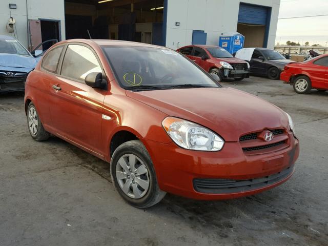 KMHCM36C29U108836 - 2009 HYUNDAI ACCENT GS ORANGE photo 1