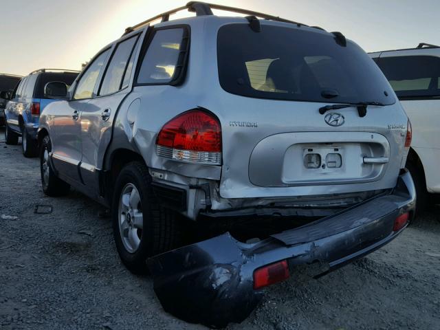 KM8SC13D35U921449 - 2005 HYUNDAI SANTA FE G SILVER photo 3