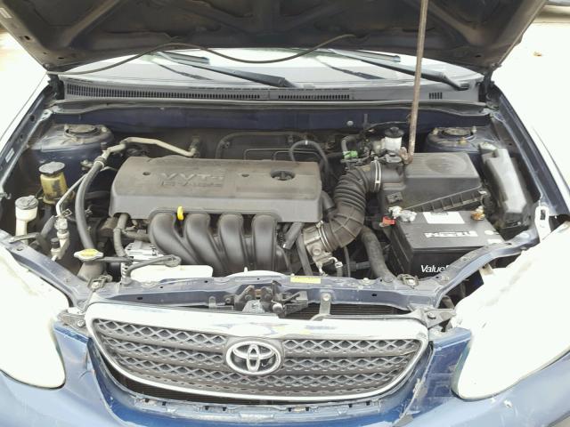 1NXBR32E85Z421629 - 2005 TOYOTA COROLLA CE BLUE photo 7