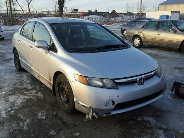 2HGFA16557H026326 - 2007 HONDA CIVIC LX SILVER photo 1