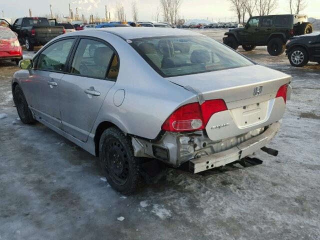 2HGFA16557H026326 - 2007 HONDA CIVIC LX SILVER photo 3