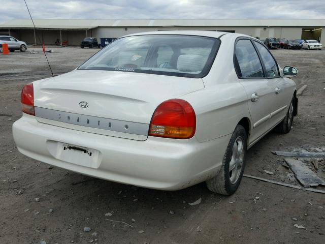 KMHWF25S71A497151 - 2001 HYUNDAI SONATA GL WHITE photo 4