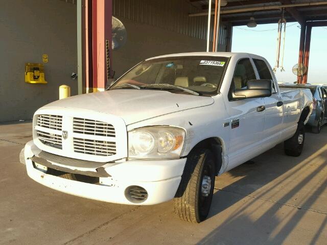 3D7KR28D18G223727 - 2008 DODGE RAM 2500 S WHITE photo 2