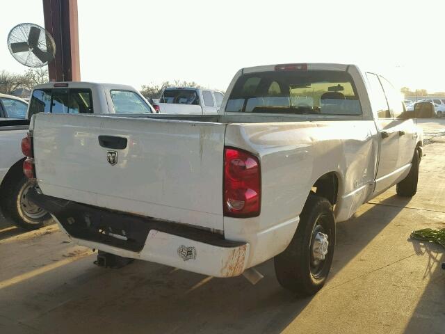 3D7KR28D18G223727 - 2008 DODGE RAM 2500 S WHITE photo 4