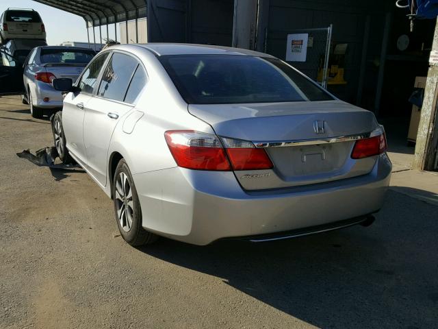 1HGCR2F35DA152096 - 2013 HONDA ACCORD LX SILVER photo 3