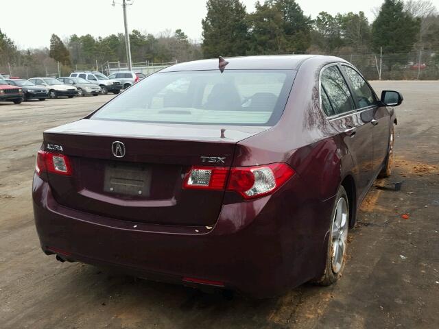 JH4CU26629C006448 - 2009 ACURA TSX RED photo 4