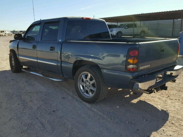 2GTEC13T161183883 - 2006 GMC NEW SIERRA TEAL photo 3