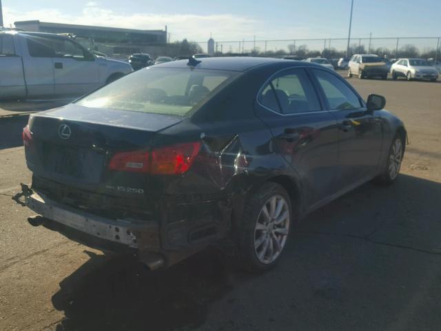 JTHCK262285023711 - 2008 LEXUS IS 250 BLUE photo 4