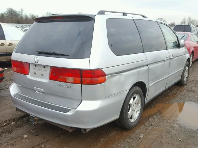 2HKRL18671H567954 - 2001 HONDA ODYSSEY EX SILVER photo 4