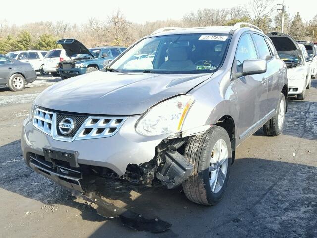 JN8AS5MV8CW350144 - 2012 NISSAN ROGUE S GRAY photo 2