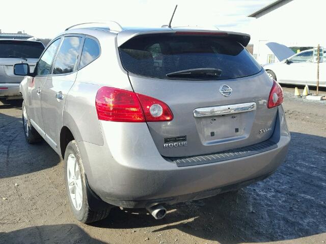 JN8AS5MV8CW350144 - 2012 NISSAN ROGUE S GRAY photo 3