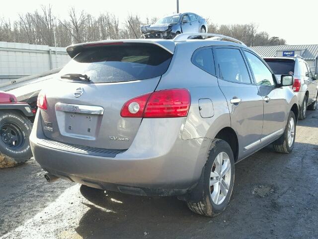 JN8AS5MV8CW350144 - 2012 NISSAN ROGUE S GRAY photo 4