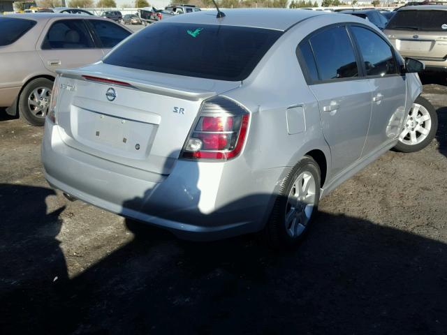 3N1AB6AP5BL717130 - 2011 NISSAN SENTRA 2.0 SILVER photo 4