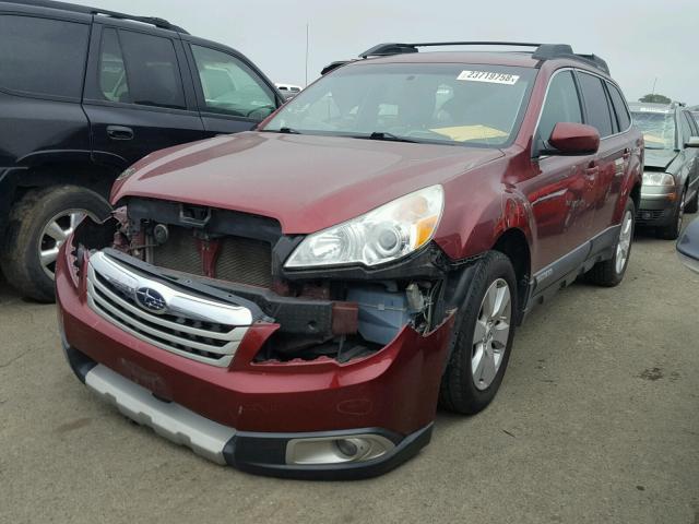 4S4BRBKC8C3209678 - 2012 SUBARU OUTBACK 2. RED photo 2