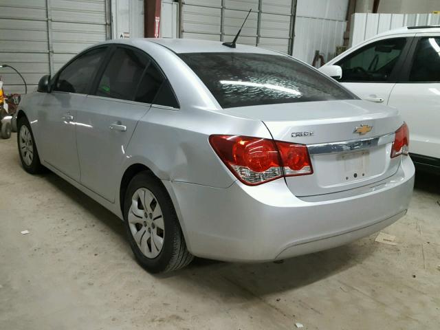 1G1PC5SH9C7140476 - 2012 CHEVROLET CRUZE LS SILVER photo 3