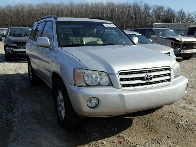 JTEHF21A720090413 - 2002 TOYOTA HIGHLANDER SILVER photo 1