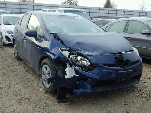 JTDKN3DU8A5183905 - 2010 TOYOTA PRIUS BLUE photo 1