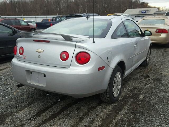 1G1AB1F56A7175443 - 2010 CHEVROLET COBALT LS SILVER photo 4