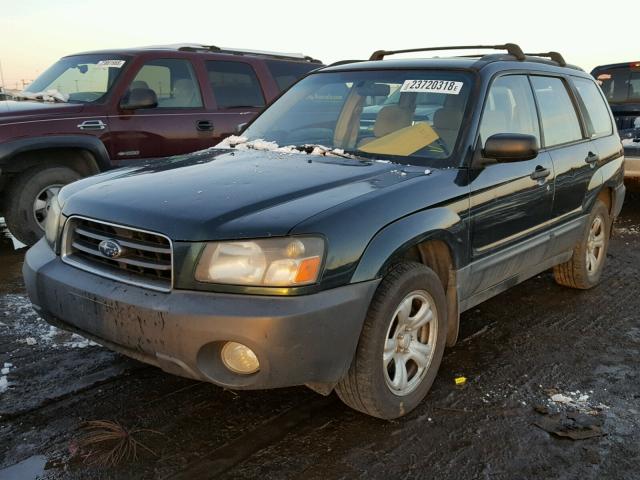 JF1SG63614G723320 - 2004 SUBARU FORESTER 2 GREEN photo 2