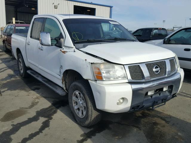 1N6AA07BX4N578511 - 2004 NISSAN TITAN XE WHITE photo 1