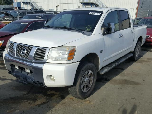 1N6AA07BX4N578511 - 2004 NISSAN TITAN XE WHITE photo 2