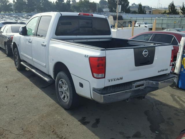 1N6AA07BX4N578511 - 2004 NISSAN TITAN XE WHITE photo 3