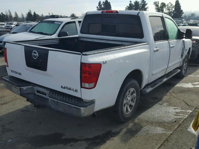 1N6AA07BX4N578511 - 2004 NISSAN TITAN XE WHITE photo 4