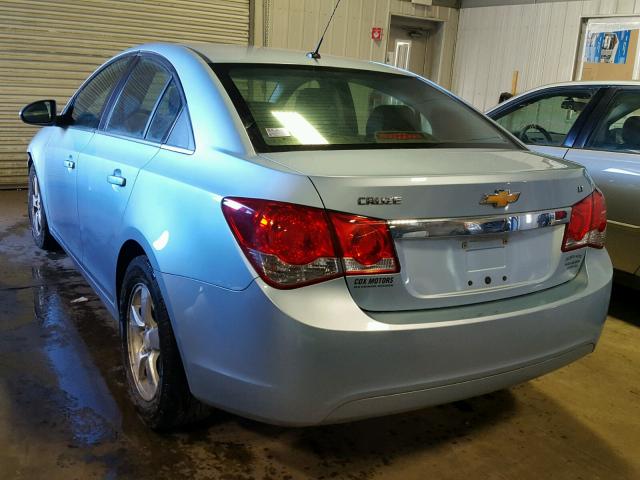 1G1PE5S97B7199902 - 2011 CHEVROLET CRUZE LT BLUE photo 3