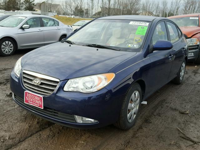 KMHDU46DX8U584091 - 2008 HYUNDAI ELANTRA GL BLUE photo 2