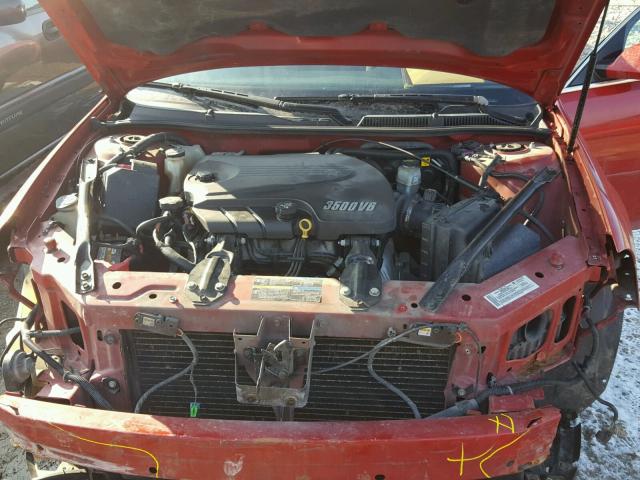 2G1WT58K679236147 - 2007 CHEVROLET IMPALA LT RED photo 7