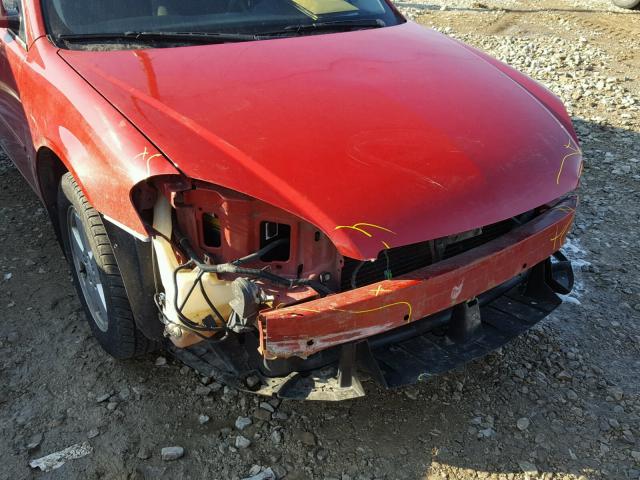 2G1WT58K679236147 - 2007 CHEVROLET IMPALA LT RED photo 9