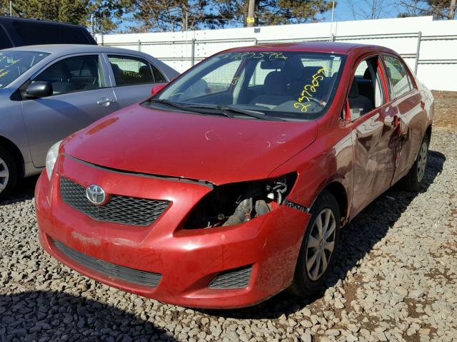 JTDBL40E399087520 - 2009 TOYOTA COROLLA BA RED photo 2