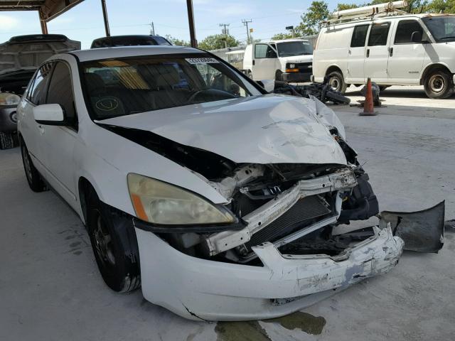 1HGCM56394A014660 - 2004 HONDA ACCORD LX WHITE photo 1