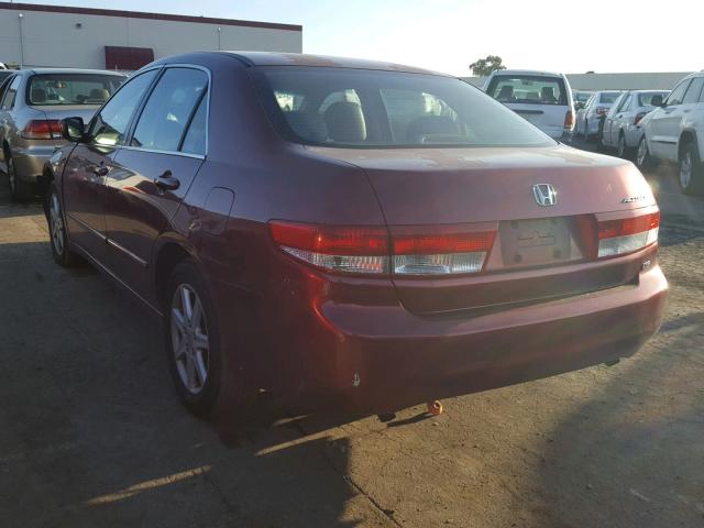 1HGCM66593A076453 - 2003 HONDA ACCORD EX BURGUNDY photo 3