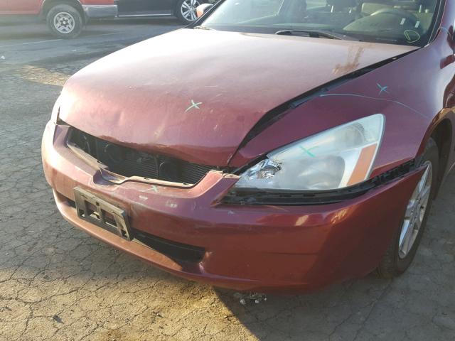 1HGCM66593A076453 - 2003 HONDA ACCORD EX BURGUNDY photo 9