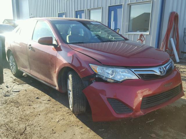 4T1BF1FK4CU549294 - 2012 TOYOTA CAMRY BASE RED photo 1