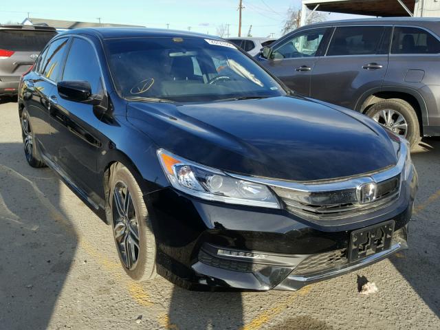 1HGCR2F58HA142086 - 2017 HONDA ACCORD SPO BLACK photo 1