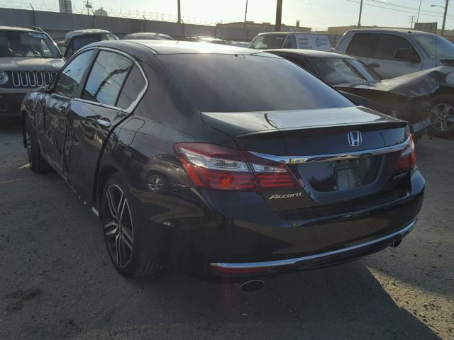 1HGCR2F58HA142086 - 2017 HONDA ACCORD SPO BLACK photo 3