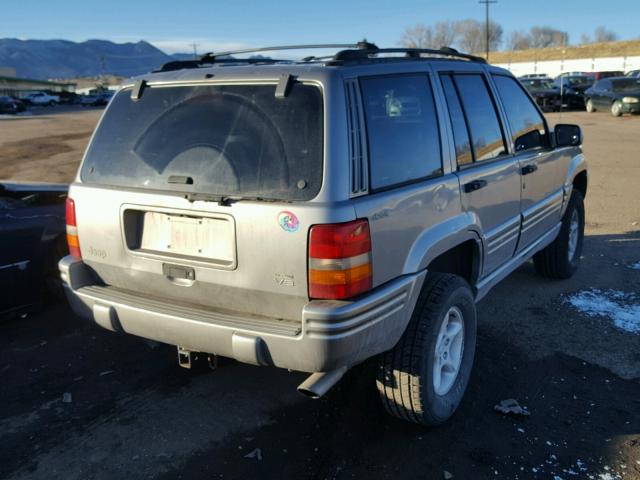 1J4GZ88Z6WC118027 - 1998 JEEP GRAND CHER GRAY photo 4